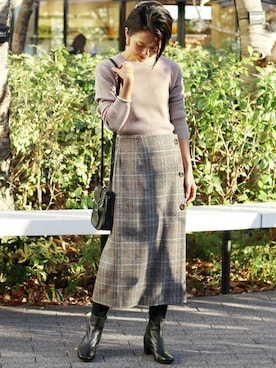 Makkieさん（レディース・158cm）の冬コーディネート