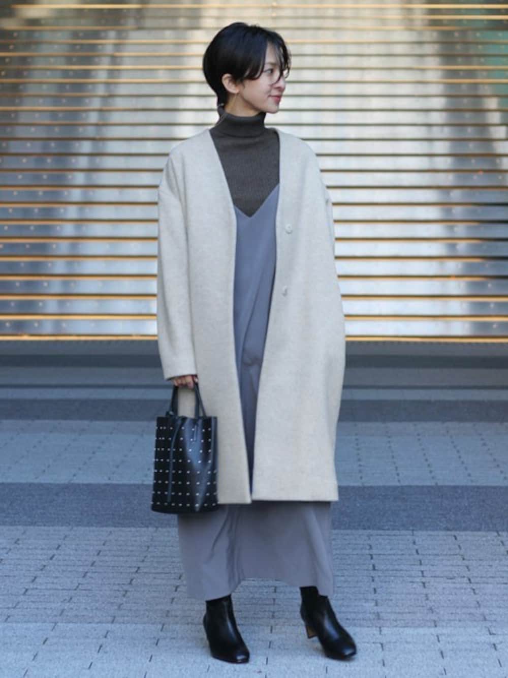 JOURNAL STANDARD LANA WOOL 140 ノーカラーコート JOURNAL STANDARD relume（ジャーナルスタンダード レリューム