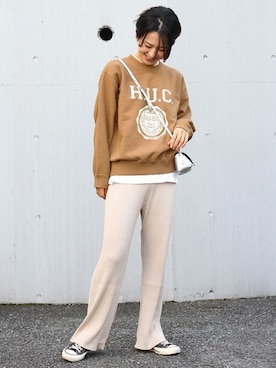 「マスタードイエロー」｜Makkieさん（レディース・158cm）の冬コーディネート