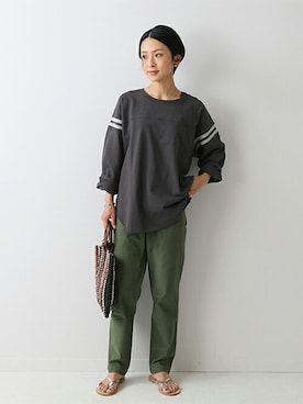 「MARCHER（マルシェ）のアイテム」を使った、Makkieさん（レディース・158cm）の夏コーディネート