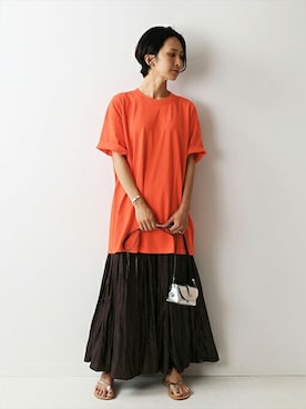 「VICE VERSA（バイスバース）のアイテム」を使った、Makkieさん（レディース・158cm）の夏コーディネート