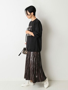 「Goodwear(Since1983)（グッドウェア）のアイテム」を使った、Makkieさん（レディース・158cm）の夏コーディネート