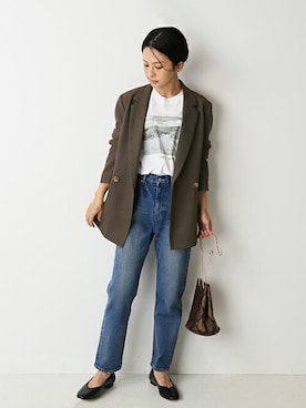 「REMME（レメ）のアイテム」を使った、Makkieさん（レディース・158cm）の夏コーディネート