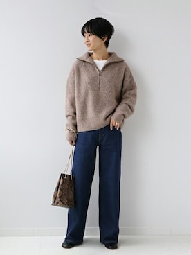 「VICE VERSA（バイスバース）のアイテム」を使った、Makkieさん（レディース・158cm）の秋コーディネート