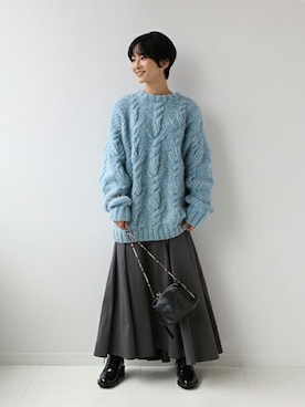 「marco masi（マルコマージ）のアイテム」を使った、Makkieさん（レディース・158cm）の秋コーディネート