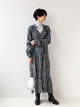 「REMME（レメ）のアイテム」を使った、Makkieさん（レディース・158cm）の冬コーディネート