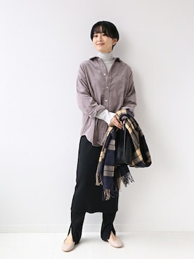 Makkieさん（レディース・158cm）の冬コーディネート