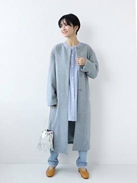 「JOURNAL STANDARD relume（ジャーナルスタンダード　レリューム）のアイテム（その他アウター）」を使った、Makkieさん（レディース・158cm）の冬コーディネート