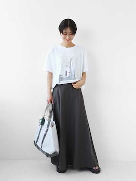 「suicoke（スイコック）のアイテム」を使った、Makkieさん（レディース・158cm）の春コーディネート