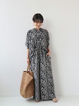 「NICOLAS LAINAS（ニコラスライナス）のアイテム」を使った、Makkieさん（レディース・158cm）の春コーディネート