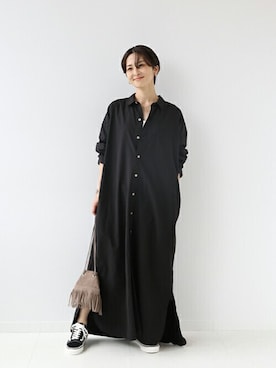 「ARMEN（アーメン）のアイテム」を使った、Makkieさん（レディース・158cm）の夏コーディネート