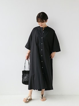 「JOURNAL STANDARD relume（ジャーナルスタンダード　レリューム）のアイテム（ワンピース/ドレス）」を使った、Makkieさん（レディース・158cm）の夏コーディネート