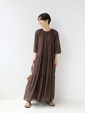 「JOURNAL STANDARD relume（ジャーナルスタンダード　レリューム）のアイテム（ワンピース/ドレス）」を使った、Makkieさん（レディース・158cm）の夏コーディネート