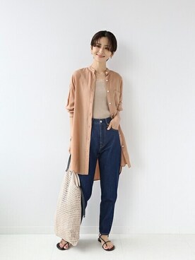 「MARCHER（マルシェ）のアイテム」を使った、Makkieさん（レディース・158cm）の夏コーディネート