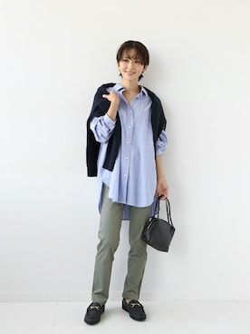 「MANEBU（マネブ）のアイテム」を使った、Makkieさん（レディース・158cm）の秋コーディネート