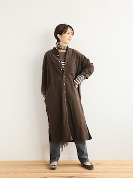 「JOURNAL STANDARD relume（ジャーナルスタンダード　レリューム）のアイテム（ワンピース/ドレス）」を使った、Makkieさん（レディース・158cm）の秋コーディネート
