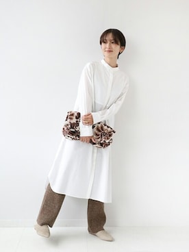 「JOURNAL STANDARD relume（ジャーナルスタンダード　レリューム）のアイテム（ワンピース/ドレス）」を使った、Makkieさん（レディース・158cm）の秋コーディネート