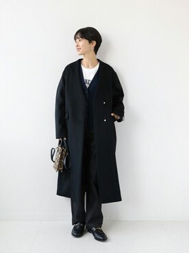 「JOURNAL STANDARD relume（ジャーナルスタンダード　レリューム）のアイテム（その他アウター）」を使った、Makkieさん（レディース・158cm）の秋コーディネート
