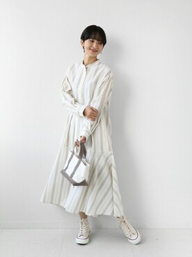 「JOURNAL STANDARD relume（ジャーナルスタンダード　レリューム）のアイテム（ワンピース/ドレス）」を使った、Makkieさん（レディース・158cm）の秋コーディネート