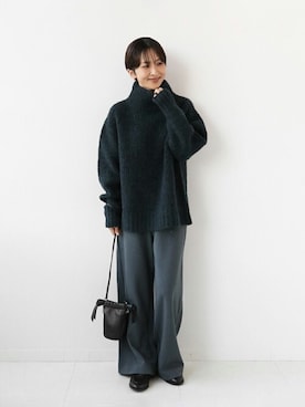 「LAURA DI MAGGIO（ローラディマッジオ）のアイテム」を使った、Makkieさん（レディース・158cm）の冬コーディネート