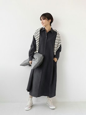 「JOURNAL STANDARD relume（ジャーナルスタンダード　レリューム）のアイテム（ワンピース/ドレス）」を使った、Makkieさん（レディース・158cm）の冬コーディネート