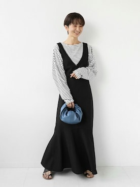 「JOURNAL STANDARD relume（ジャーナルスタンダード　レリューム）のアイテム（ワンピース/ドレス）」を使った、Makkieさん（レディース・158cm）の冬コーディネート