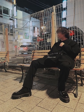 「M.Y.O.B（エム.ワイ.オー.ビー）のアイテム（バッグ）」を使った、しらせさん（メンズ・163cm）の冬コーディネート