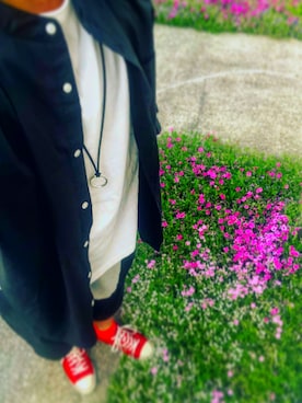 「BEAMS（ビームス）のアイテム（その他トップス）」を使った、eviyanぬさん（メンズ・174cm）の春コーディネート