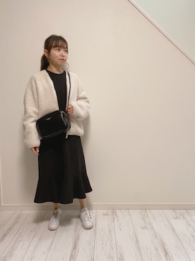 「マーメイド」｜「アイテム（その他アウター）」を使った、shiorinさん（レディース・148cm）の冬コーディネート