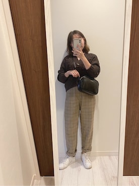 「chocomee（チョコミー）のアイテム（パンツ）」を使った、shiorinさん（レディース・148cm）の秋コーディネート