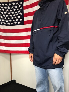 「TOMMY HILFIGER（トミーヒルフィガー）のアイテム（ナイロンジャケット）」を使った、シノ(相互フォロー)さん（メンズ・175cm）の秋コーディネート