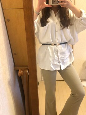 「RCWB（アールシーダブリュービー）のアイテム」を使った、chiroさん（レディース・163cm）の春コーディネート