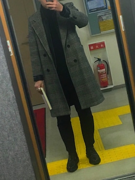 シュンとして小雨さん（メンズ・177cm）の冬コーディネート