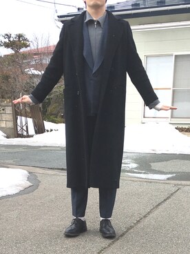 シュンとして小雨さん（メンズ・177cm）の冬コーディネート