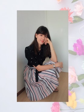「H&M（エイチ・アンド・エム）のアイテム（ローファー）」を使った、NINAさん（レディース・176cm）の春コーディネート