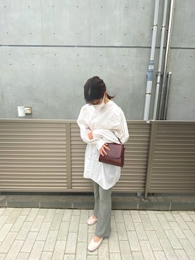 「Per sist ence（パーシエンス）のアイテム（トップス）」を使った、Seriさん（レディース・158cm）の春コーディネート