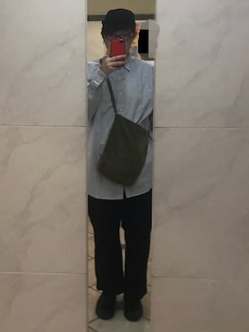「Hender Scheme（エンダースキーマ）のアイテム（帽子）」を使った、でぶっちょまんさん（メンズ・176cm）の春コーディネート
