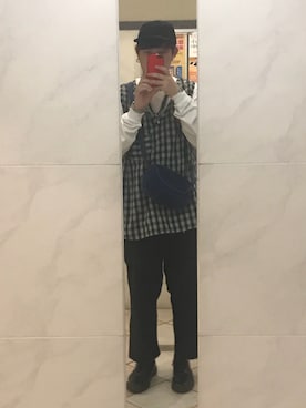 「Hender Scheme（エンダースキーマ）のアイテム（帽子）」を使った、でぶっちょまんさん（メンズ・176cm）の春コーディネート