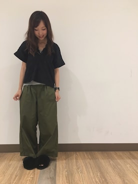 「EMU Australia（エミューオーストラリア）のアイテム」を使った、やぎみさきさん（レディース・153cm）の夏コーディネート