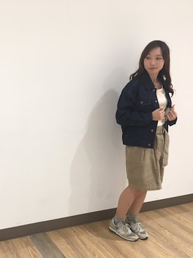「定番スタイル」｜やぎみさきさん（レディース・153cm）の秋コーディネート