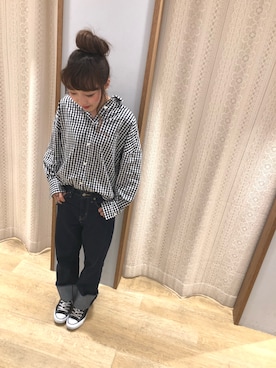 「CONVERSE（コンバース）のconverse（コンバース） ALL STAR OX（オールスターOX）（スニーカー）」を使った、やぎみさきさん（レディース・153cm）の冬コーディネート