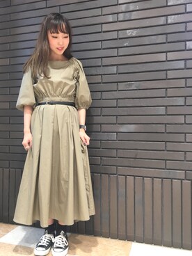 「CONVERSE（コンバース）のconverse（コンバース） ALL STAR OX（オールスターOX）（スニーカー）」を使った、やぎみさきさん（レディース・153cm）の夏コーディネート