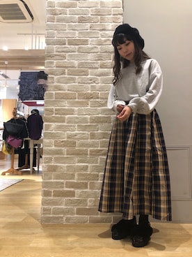 「Lee（リー）のアイテム（トップス）」を使った、やぎみさきさん（レディース・153cm）の夏コーディネート