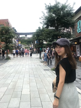 「Lee（リー）のアイテム（帽子）」を使った、やぎみさきさん（レディース・153cm）の秋コーディネート