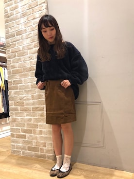 「レオパードシューズ」｜やぎみさきさん（レディース・153cm）の秋コーディネート