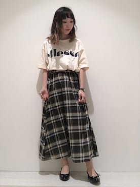 「エナメルシューズ」｜やぎみさきさん（レディース・153cm）の春コーディネート