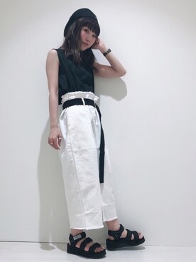 「プラットフォーム」｜やぎみさきさん（レディース・153cm）の春コーディネート