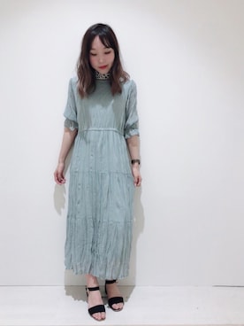 「ミントカラー」｜やぎみさきさん（レディース・153cm）の春コーディネート