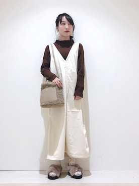 「大人トレンドカジュアル」｜やぎみさきさん（レディース・153cm）の秋コーディネート