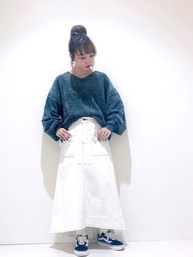 「モールニット」｜やぎみさきさん（レディース・153cm）の秋コーディネート